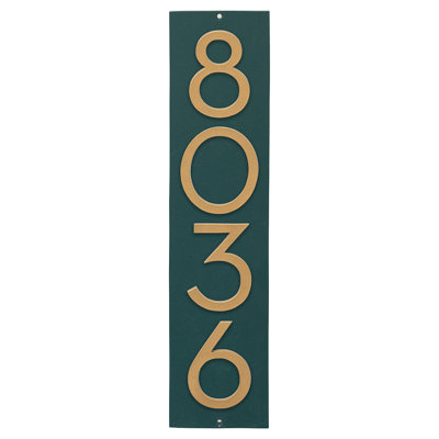 Plaque murale rectangulaire verticale flottante 6 po