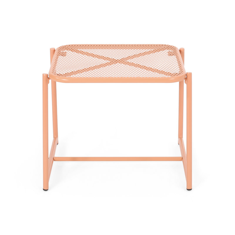 Table d'appoint ELBA, H 16,25 po x l 19,5 po x P 18 po, Orange