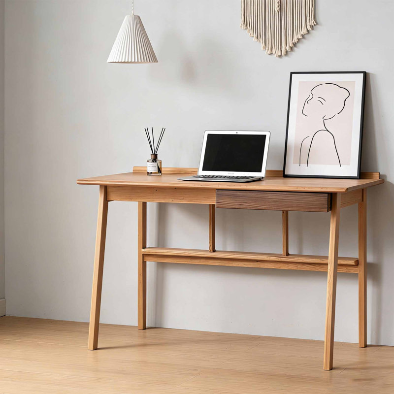 Italian style minimalist desk, 29.53" H x 47.24" W x 25.59" D