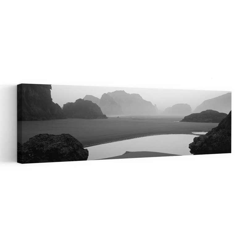 Panoramic View Of The Ocean Pacific Ocean Bandon State Natural Area Bandon Oregon USA by Pete Saloutos - Wrapped Canvas Panoramic Print