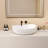 26"Freestanding Yuanbao (Ingot)-Shaped Solid Surface Vessel Bathroom Sink