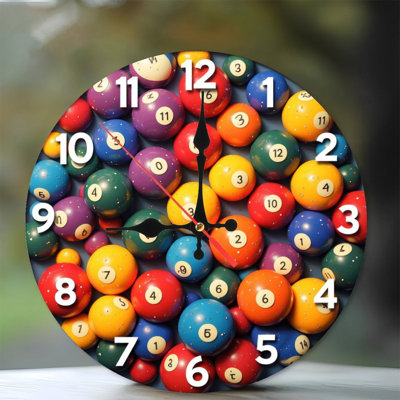 Boules de billard colorées