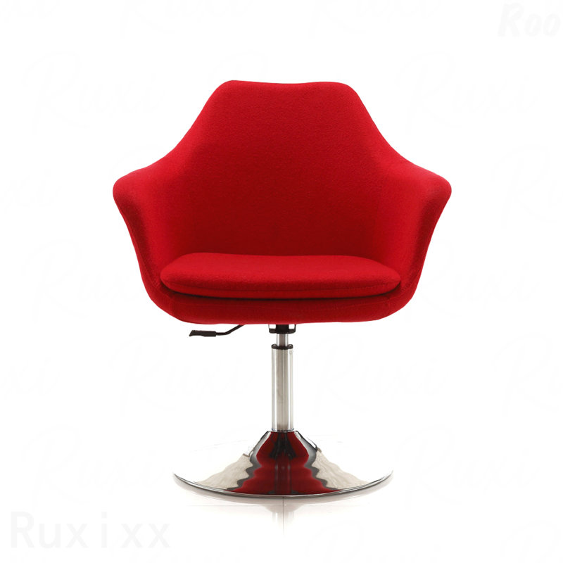 Fauteuil d'appoint rotatif à fonction décontractée, parfait pour les salons modernes
