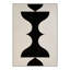 Tapis d'intérieur beige / noir lavable à la machine avec envers antidérapant Vesselum-128992661