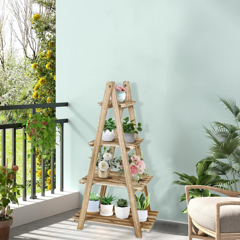 Frankey Wood Plant Stand