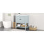 Meuble-lavabo moderne avec lavabo en céramique et grand rangement-142768197
