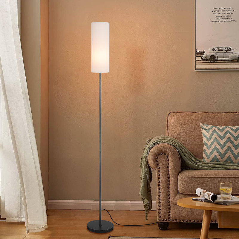 Lacasha Black Column Floor Lamp