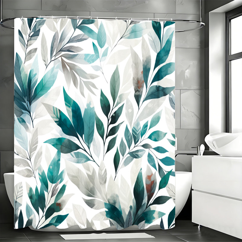Shower Curtains with Hooks Included