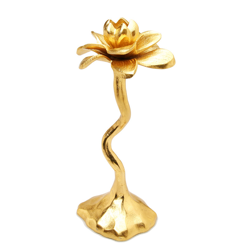 Chandelles en acier inoxydable en forme de fleur
