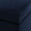 Banc de rangement avec repose-pieds Elias, 51 po, velours bleu marine foncé
