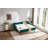 Twin Size Upholstered Daybed With Trundle,USB Port ,Side Pockets,Velvet Daybed With Button On Back And Piping On Waved Shape Arms For Bedroom Guest Room-199445465-199445468