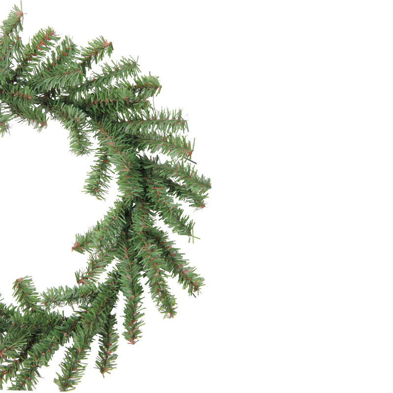 Mini couronne de Noël artificielle deux tons pin - 12 pouces non éclairée