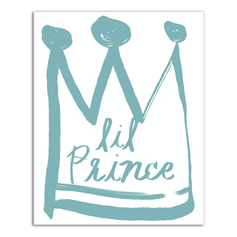 Art sur toile little prince Brewer, H 10 po x l 8 po x P 1,25 po, Bleu sarcelle