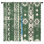 Rideaux de fenêtre vert géométrique Tribal obscurcissant et obscurcissant - 2 panneaux