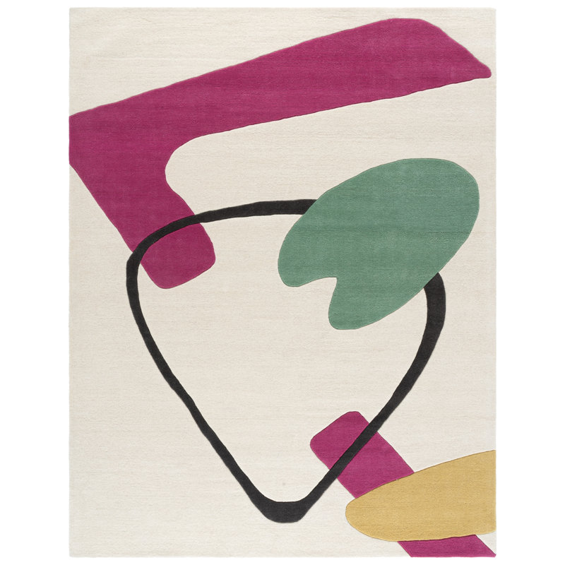 Tapis Fifth Avenue 142 ivoire / rose, Rectangle 8 pi x 10 pi