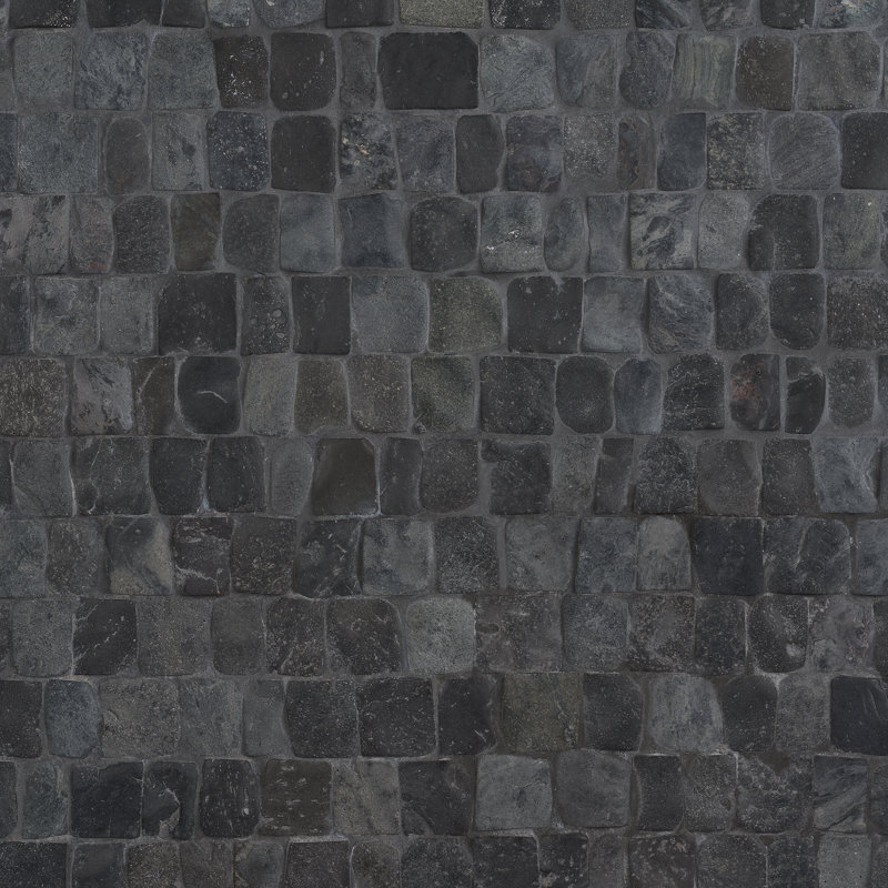 Sentier pittoresque de 11,81 po X 11,81 po Carreau de mosaïque murale en pierre naturelle (10,56 pieds carrés / chaque)