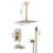 12inches Rain Shower Faucet Sets with Waterfall Tub Spout and Handheld Shower Head-70764138