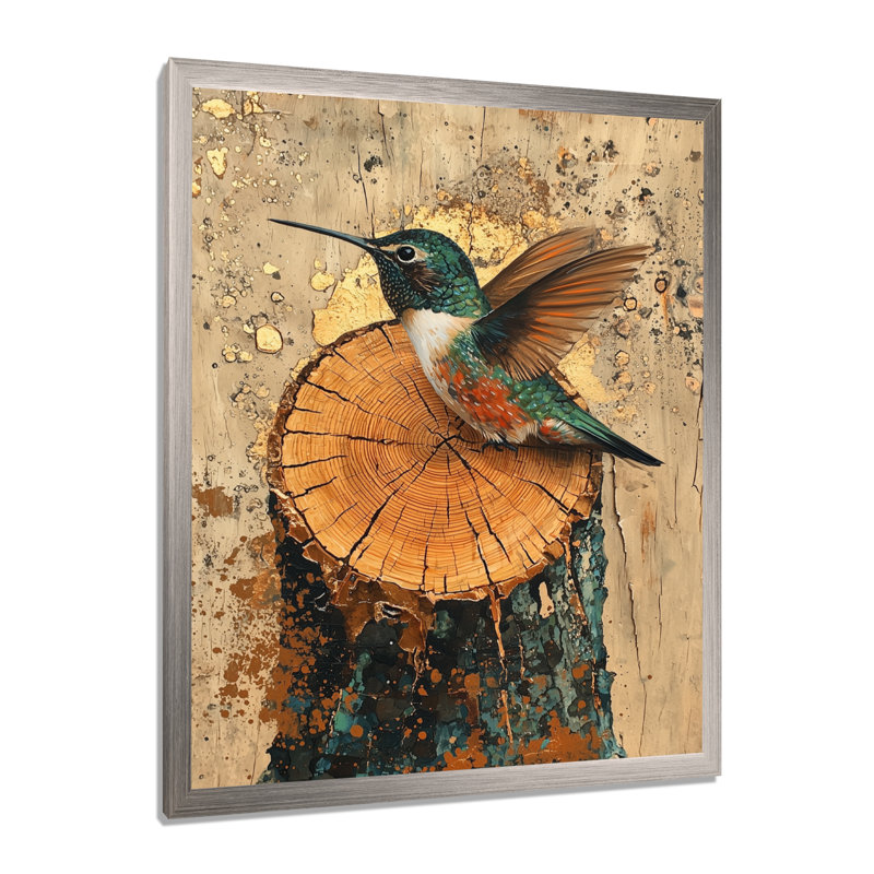 Govinda - animaux, impressions sur toile, Argent argent, H 20 po x l 12 po, Picture Framed