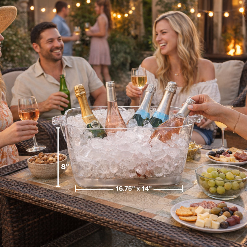 Oggi Barware Square Beverage Tub