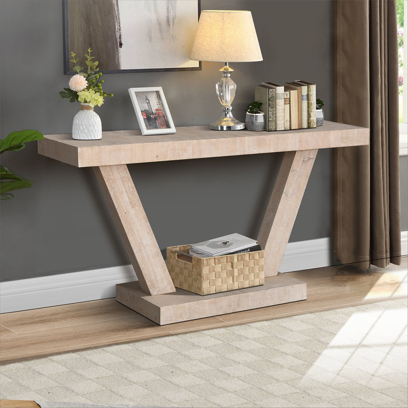Banc rétro en bois vieilli avec armoire de rangement robuste pour diverses pièces, Naturel antique