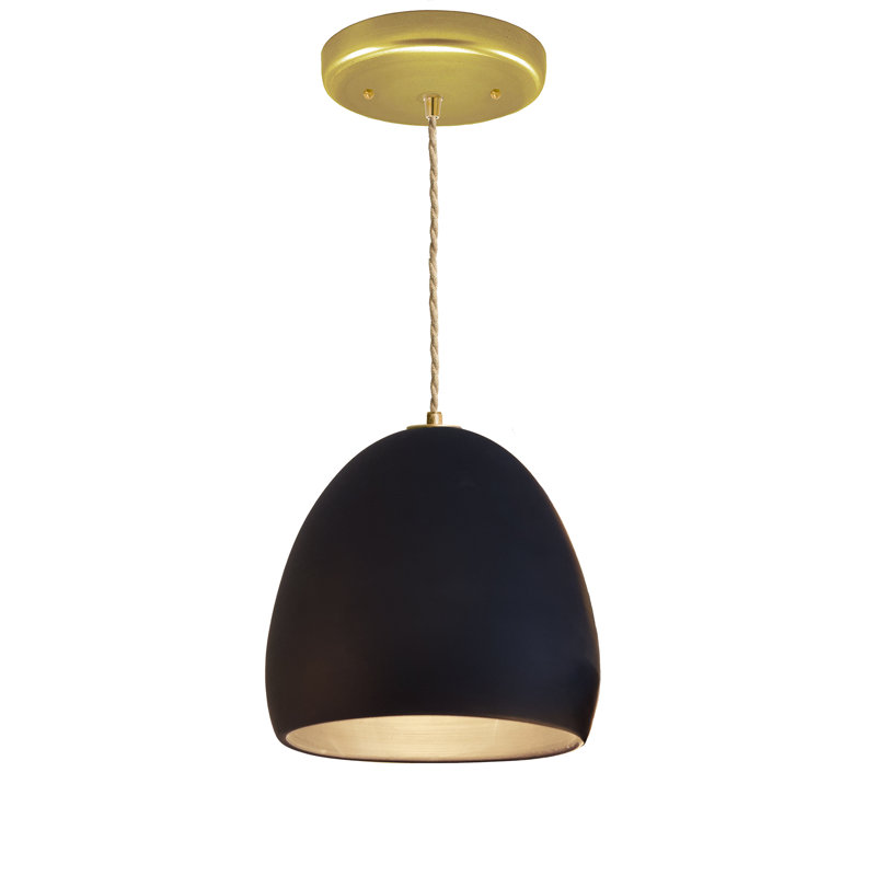 Clay 1 - Light Pendant, Matte Black, LED Bulb, Bronze