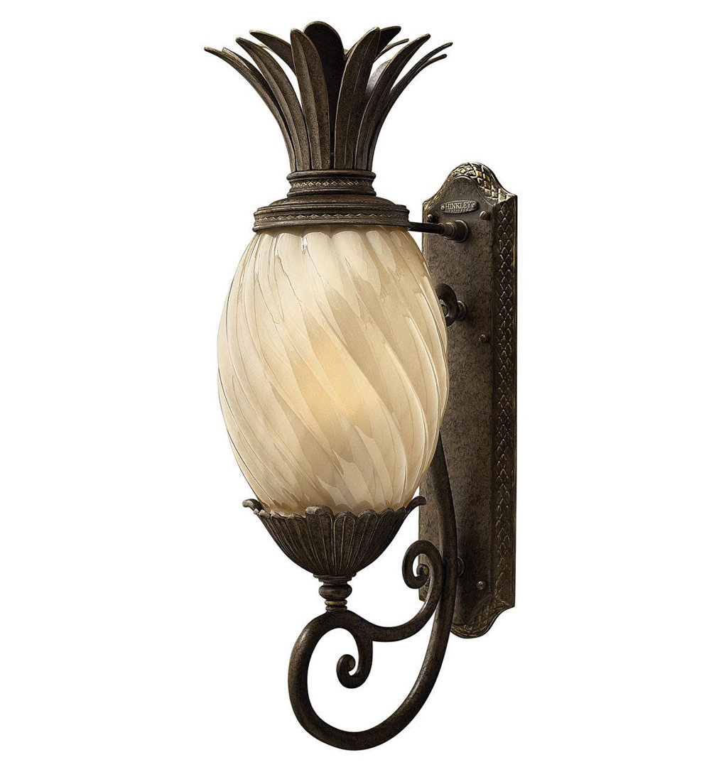Plantation  Pearl bronze 1 - Bulb Outdoor Wall Lantern Hinkley 