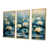Toile avec cadre flottant or