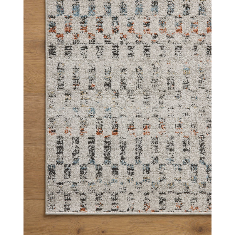 Tapis gris / multicolore Loloi II Kamala, Rectangle 4 pi x 6 pi