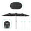 Parasol à DEL double face 13 x 7,2 pi avec auvent résistant aux rayons UV et manivelle pour jardin-1758710261