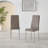 Lenworth Modern Chrome Metal and Glass Dining Table Set with 4 Luxury Faux Leather Dining Chairs-1876085495