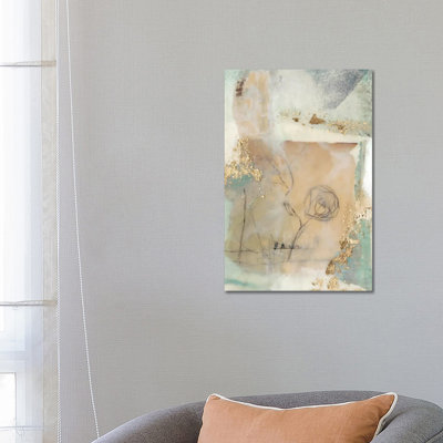 Posy Collage II by Jennifer Goldberger - Wrapped Canvas Painting