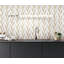 Thassos Random Sized Herringbone / Chevron Mosaic Wall & Floor Tile