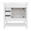Ensemble de meuble-lavabo simple 36 po avec lavabo, armoire, tablette de rangement ouverte et tiroirs de rangement Caniya-1054958062-1045739433-1030693171