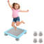 Trampoline de jardin pour enfants, structure de saut stable avec entraînement sensoriel, jouet de rebond récréatif d'intérieur