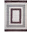 Moodi Modern Shaggy Area Rug Geometric Border Design-122009967-122425642