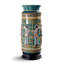 Green/Brown/Yellow 23.62" Porcelain Table Vase
