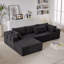 Canapé modulaire en tissu d'ameublement Chenille-761371809