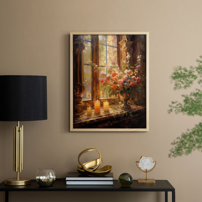 Reproduction encadrée FLORAL Series DCCLXVI - bois massif