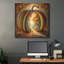  «Fall Landscape Pumpkin 1» par Rey Klimt, art mural en métal, 36 po x 36 po-1051127518