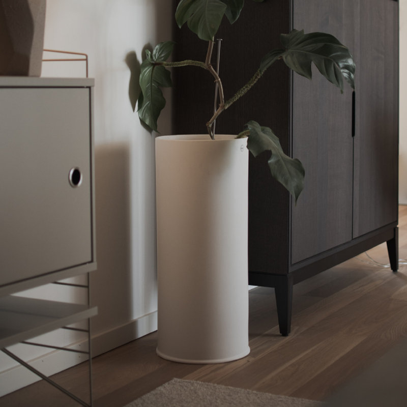 Vase de table en grès, Blanc