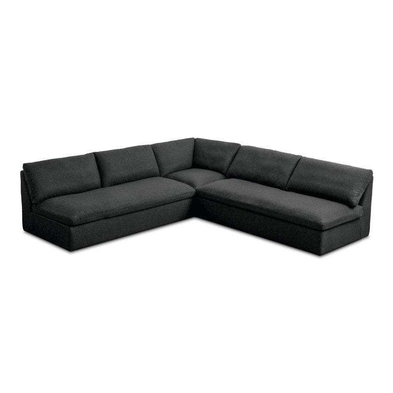 Ensemble de 3 pièces d'extérieur modulaires Wilkie, Gris anthracite moucheté