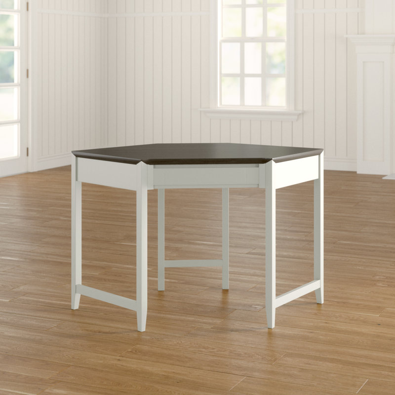 Southall Solid Wood Computer Desk, Grey Weathered Oak