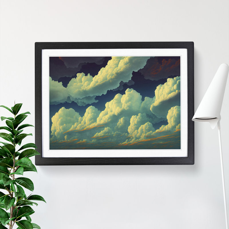 Spectacular Clouds - Framed Print, 46cm H x 64cm W, Black Frame