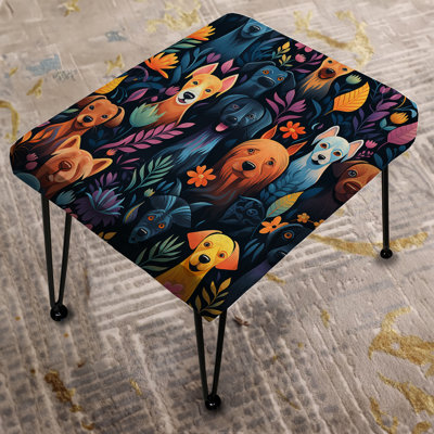 Franckot - Animal Print Rectangle Ottoman