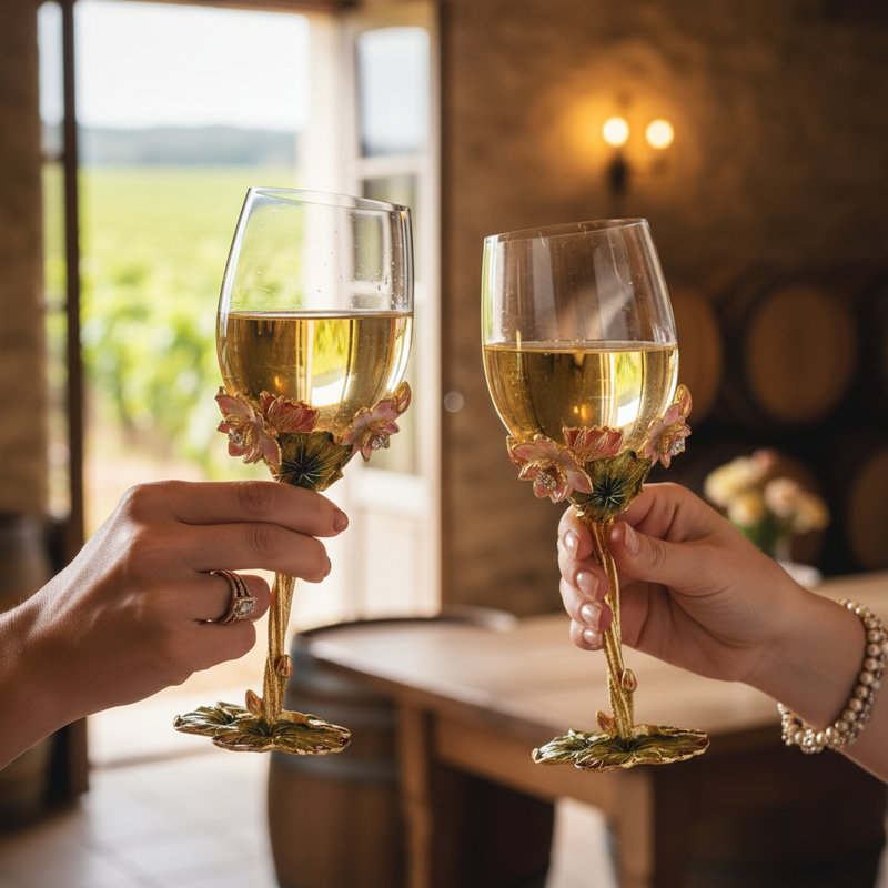 Lotus Wine Glass