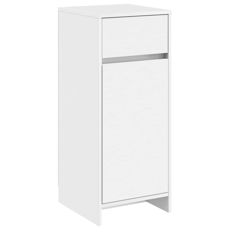 Engineered Wood Linen Cabinet, White
