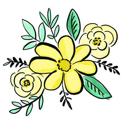 " Little Flower Sketch "