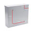 Elegance Wall Mounted Galvanised Steel Lockable Weatherproof Post Box - 36x31x10cm-64111945