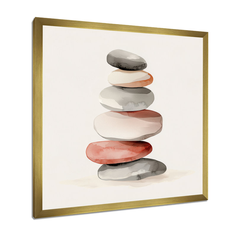 Olatz Energy Elegance Of Meditation Tower III - art mural grand méditation, H 36 po x l 36 po, Doré