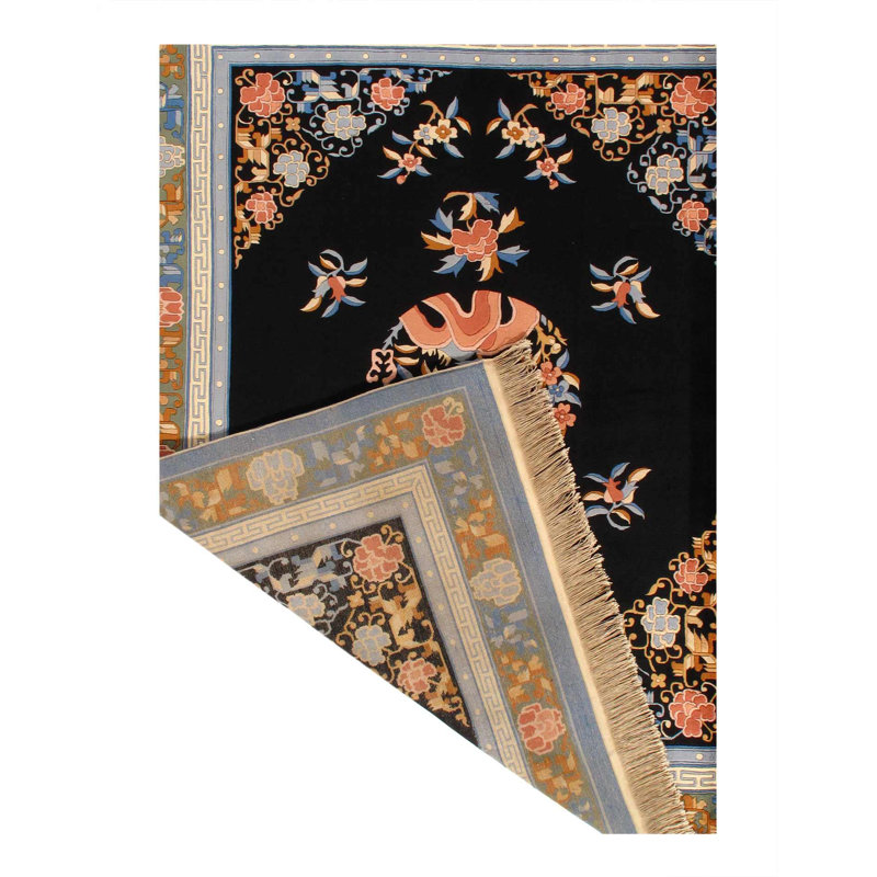 Oriental Area Rug in Navy Blue
